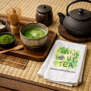 Hand-Made Customized Turkish Linen  Knuckle Up Tea Ceremony Tea Towel